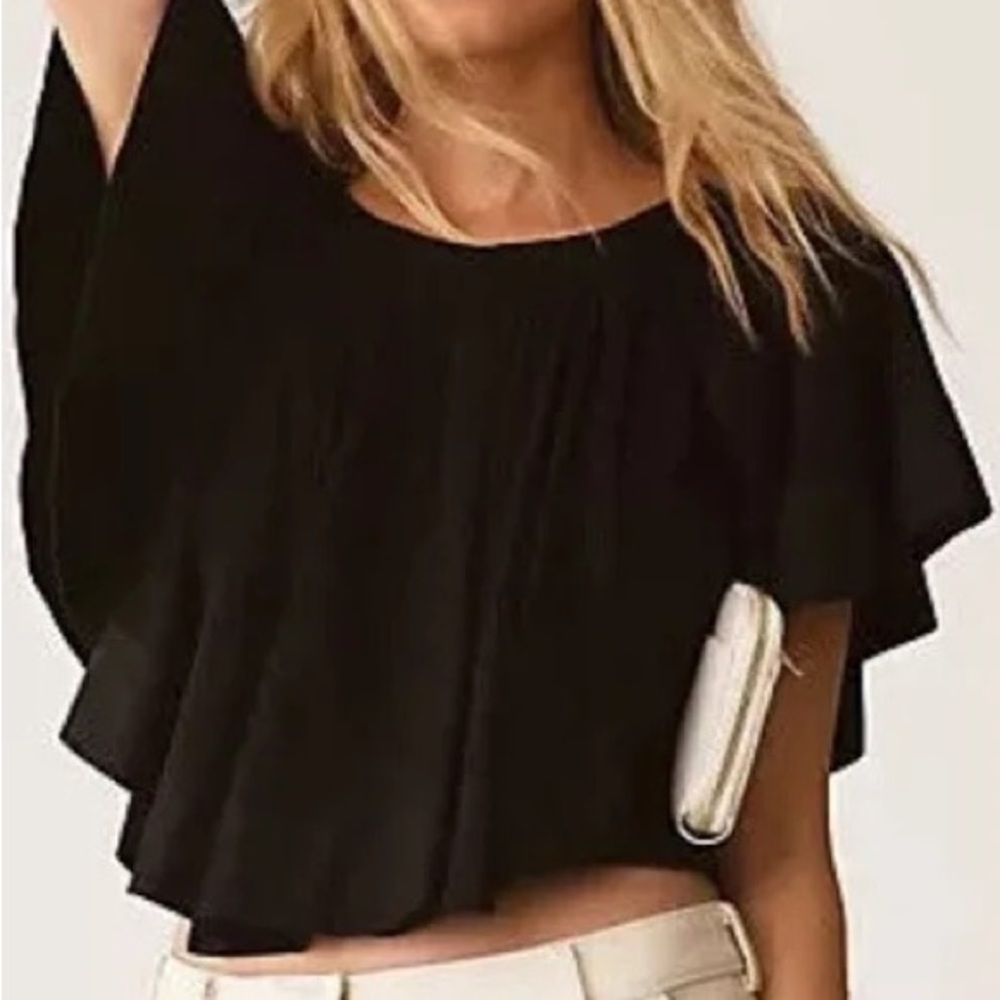Anthropologie NWT Women’s unique White top - Picture 3 of 14